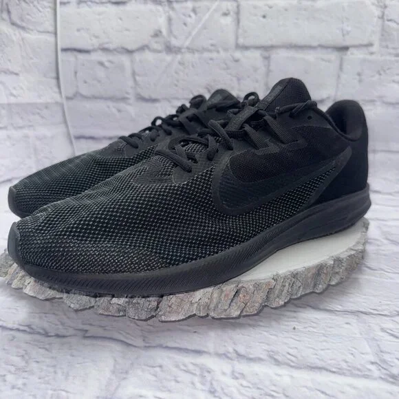 Nike Men's Downshifter 9 Running Shoe All Black Size 13 Sneakers AR4946-002 - Picture 3 of 9
